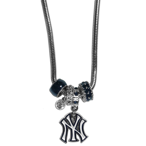 New York Yankees Euro Bead Necklace