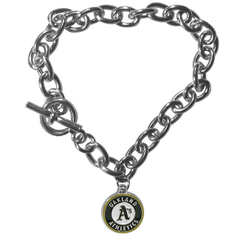 Oakland Athletics Charm Chain Bracelet