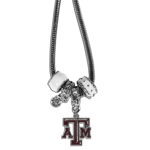 Texas A & M Aggies Euro Bead Necklace